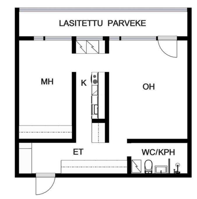 Scandinavian 2-Rooms Apartment City Center Helsingfors Exteriör bild